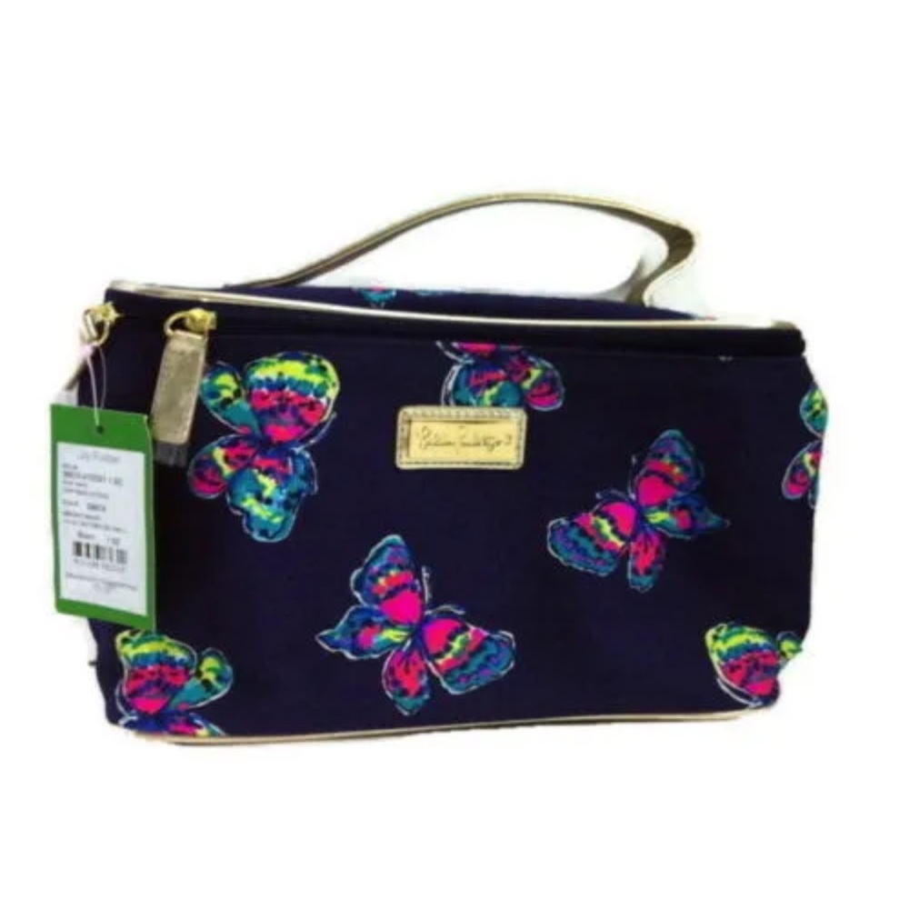 LILLY PULITZER I'VE GOT BUTTERFLIES GWP MAKE-UP ACCESSORY BAG RARE HTF ITEM